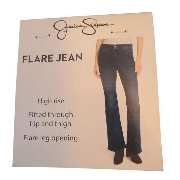JESSICA SIMPSON Jeans High Rise Flared Sz‎ 12 NWT - Picture 3 of 14